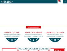 Tablet Screenshot of picadomexican.com